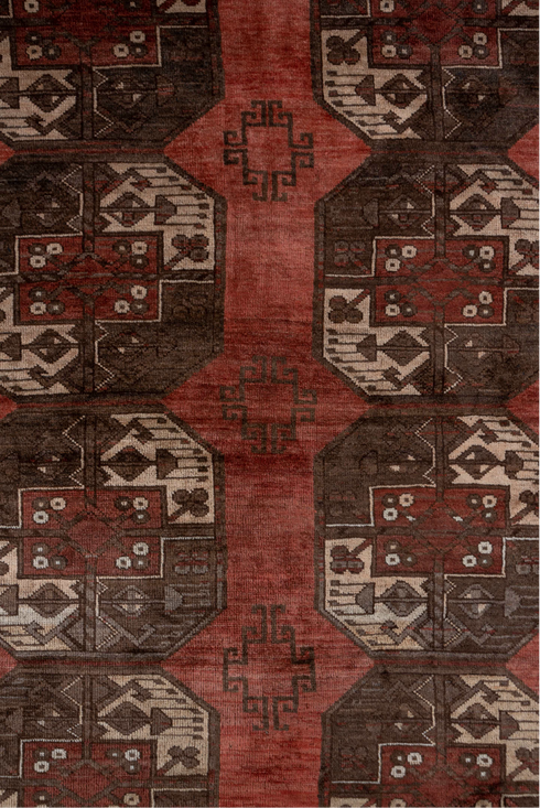 Antique Afghan Area Rug (9' x 12')